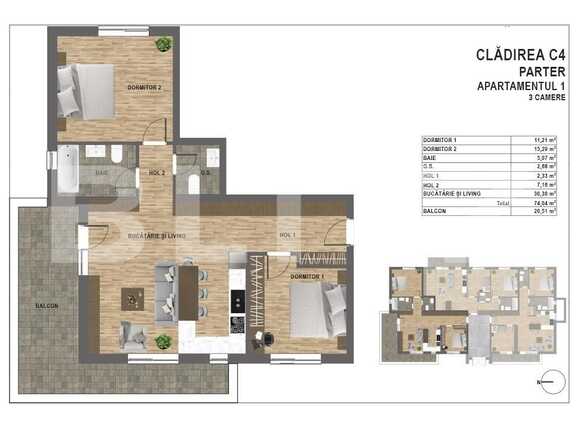 Apartament de vânzare 3 camere Manastur - 94458AV | BLITZ Cluj-Napoca | Poza2