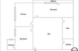 Vanzare apartament 2 camere, 63 mp, decomandat, zona strazii Calea Turzii