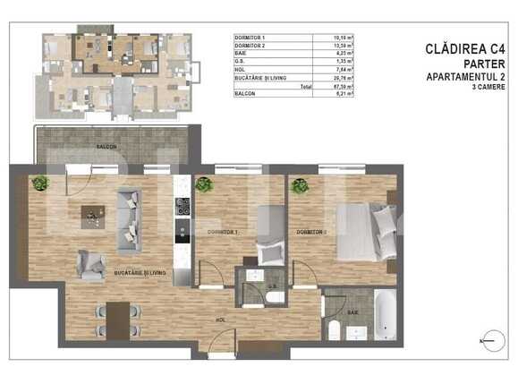 Apartament de vânzare 3 camere Manastur - 94470AV | BLITZ Cluj-Napoca | Poza1