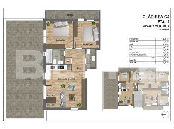 Apartament de vânzare 3 camere Manastur - 94472AV | BLITZ Cluj-Napoca | Poza1