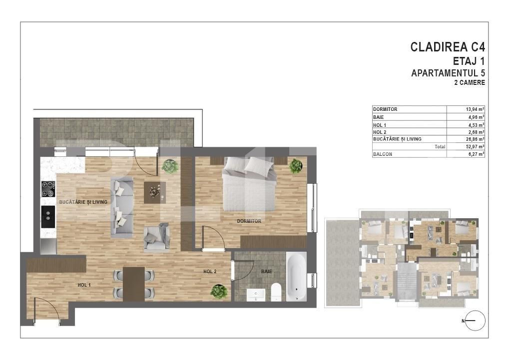 Apartament de vânzare 2 camere Manastur - 94474AV | BLITZ Cluj-Napoca | Poza2