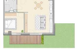 Apartament spatios de 2 camere, gradina, 60 mp, Semicentral 