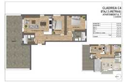 Apartament de 3 camere finisat, ansamblu privat, terasa generoasa cu panorama, zona Vivo