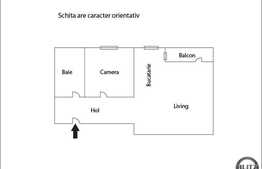 2 camere, 56 mp, parcare cu CF, semifinisat, zona nou dezvoltata!