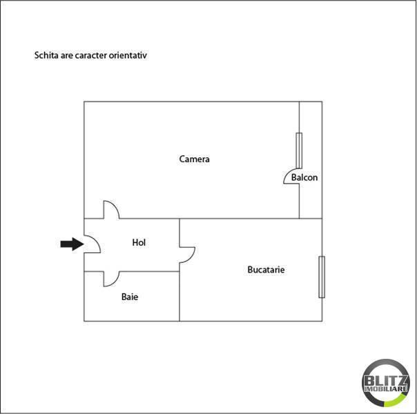 Garsonieră de vânzare Marasti - 946AV | BLITZ Cluj-Napoca | Poza1