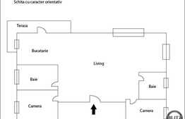 Apartament cu 3 camere de vanzare , cu  terasa si garaj