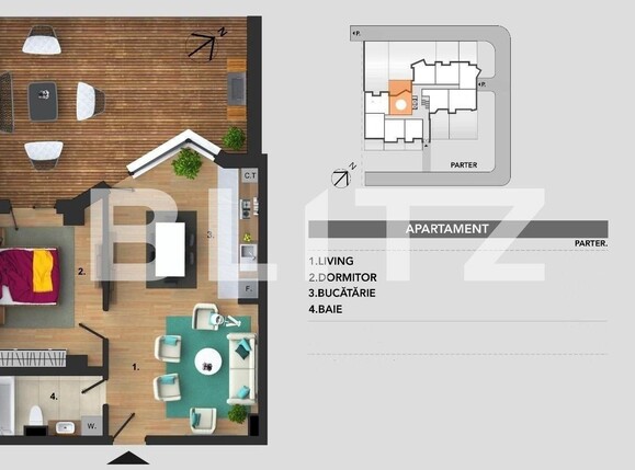 Apartament de vânzare 2 camere Bună Ziua - 94706AV | BLITZ Cluj-Napoca | Poza2