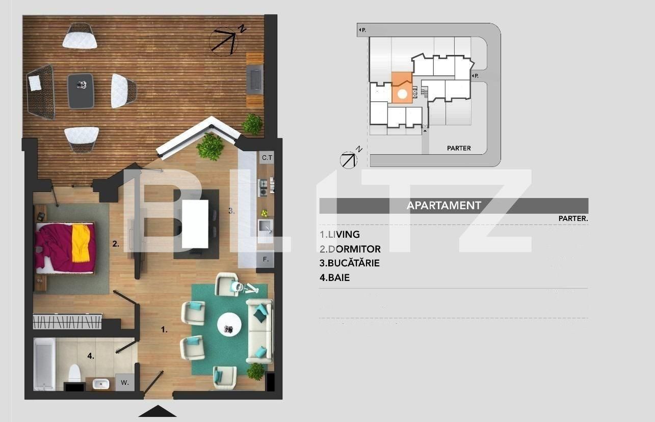 Apartament de vânzare 2 camere Bună Ziua - 94706AV | BLITZ Cluj-Napoca | Poza2