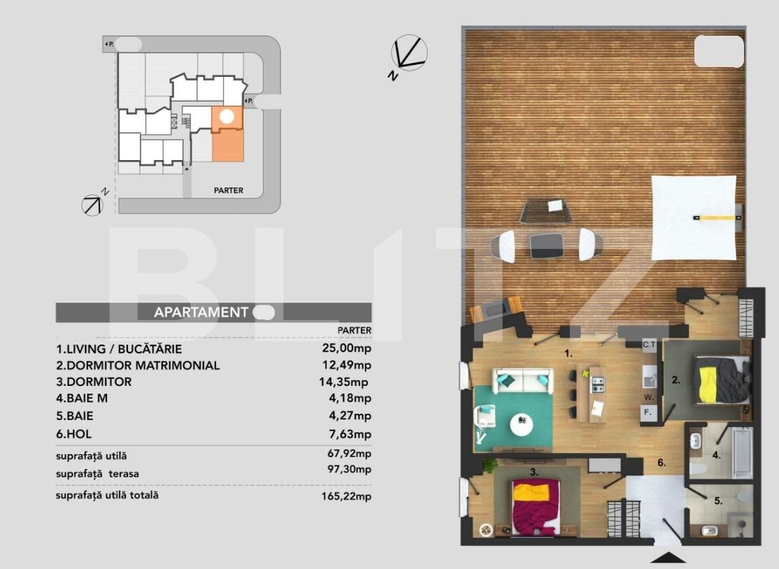 Apartament de vânzare 3 camere Bună Ziua - 94709AV | BLITZ Cluj-Napoca | Poza9