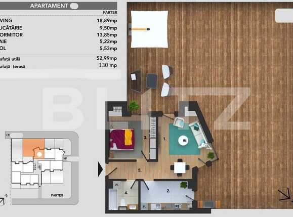 Apartament de vânzare 2 camere Bună Ziua - 94710AV | BLITZ Cluj-Napoca | Poza2