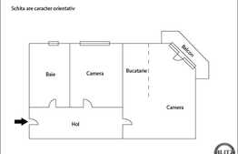 De vanzare 2 camere, 40 mp, imobil nou, mobilat complet, zona Aleii Goga!
