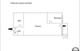 De vanzare 1 camera, 32 mp utili, parter inalt, zona Grigore Alexandrescu!