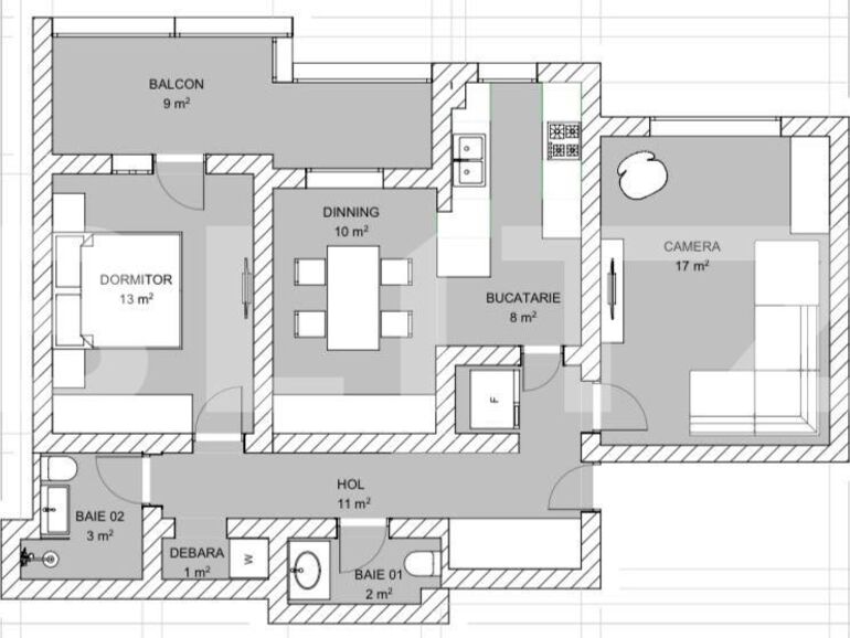 Apartament de vânzare 3 camere Zorilor - 94990AV | BLITZ Cluj-Napoca | Poza1