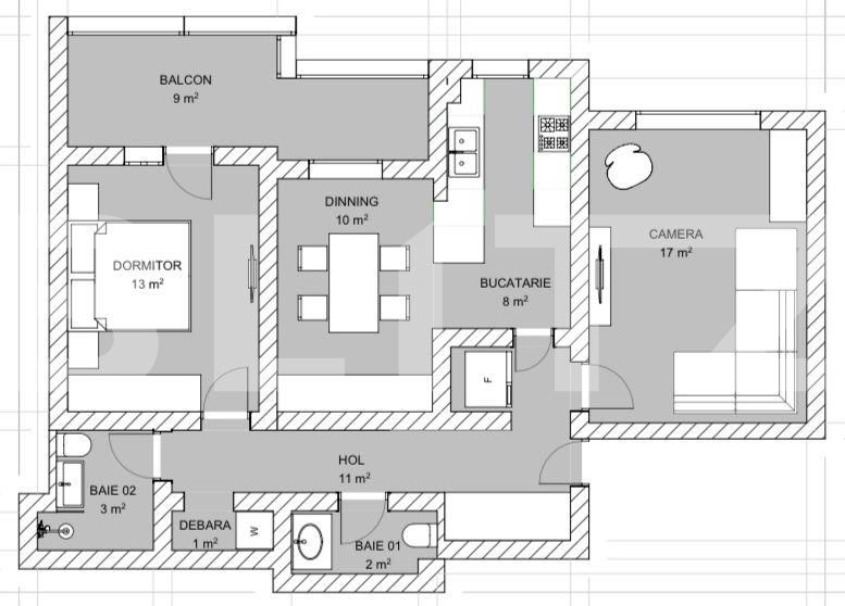 Apartament de vânzare 3 camere Zorilor - 94990AV | BLITZ Cluj-Napoca | Poza1