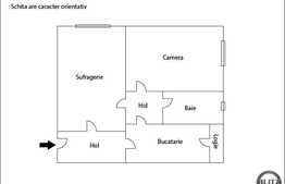 Vanzare apartament 2 camere 52 mp utili, imobil reabilitat termic, zona Dotah