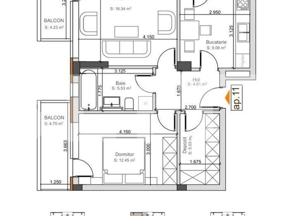 Apartament de vânzare 2 camere Noua - 95241AV | BLITZ Brașov | Poza4