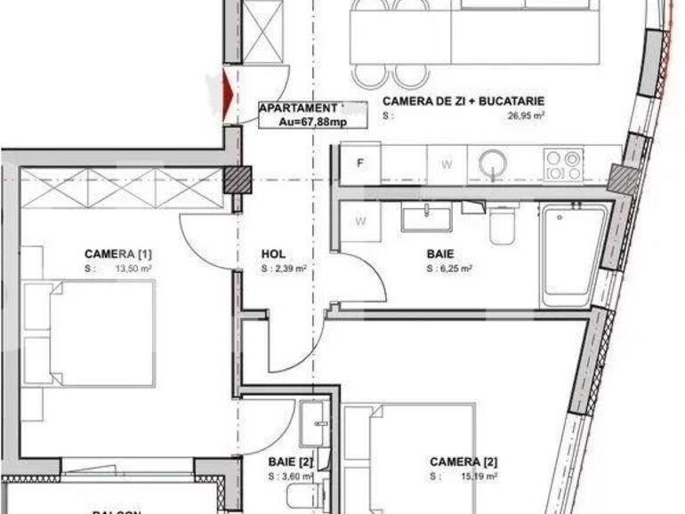 Apartament de vânzare 3 camere Marasti - 95289AV | BLITZ Cluj-Napoca | Poza1