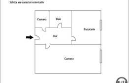 De vanzare 1 camera decomandata, 35 mp utili, mobilat, zona The Office!