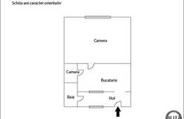 De vanzare apartament 1 camera, 32 mp, la casa. Loc de parcare inclus!