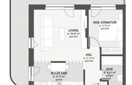 Apartament 2 camere, etaj intermediar, terasa, zona Eroilor!