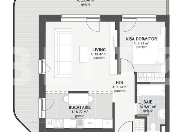 Apartament de vânzare 2 camere Floreşti - 95425AV | BLITZ Cluj-Napoca | Poza3