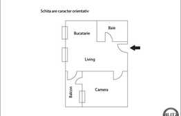 2 camere de vanzare, semifinisat, cu loc de parcare, zona Teilor