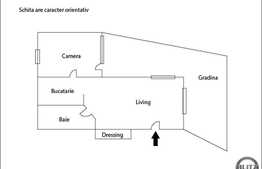 2 camere de vanzare, 45 mp utili, imobil nou, gradina de 70 mp, zona Donath!