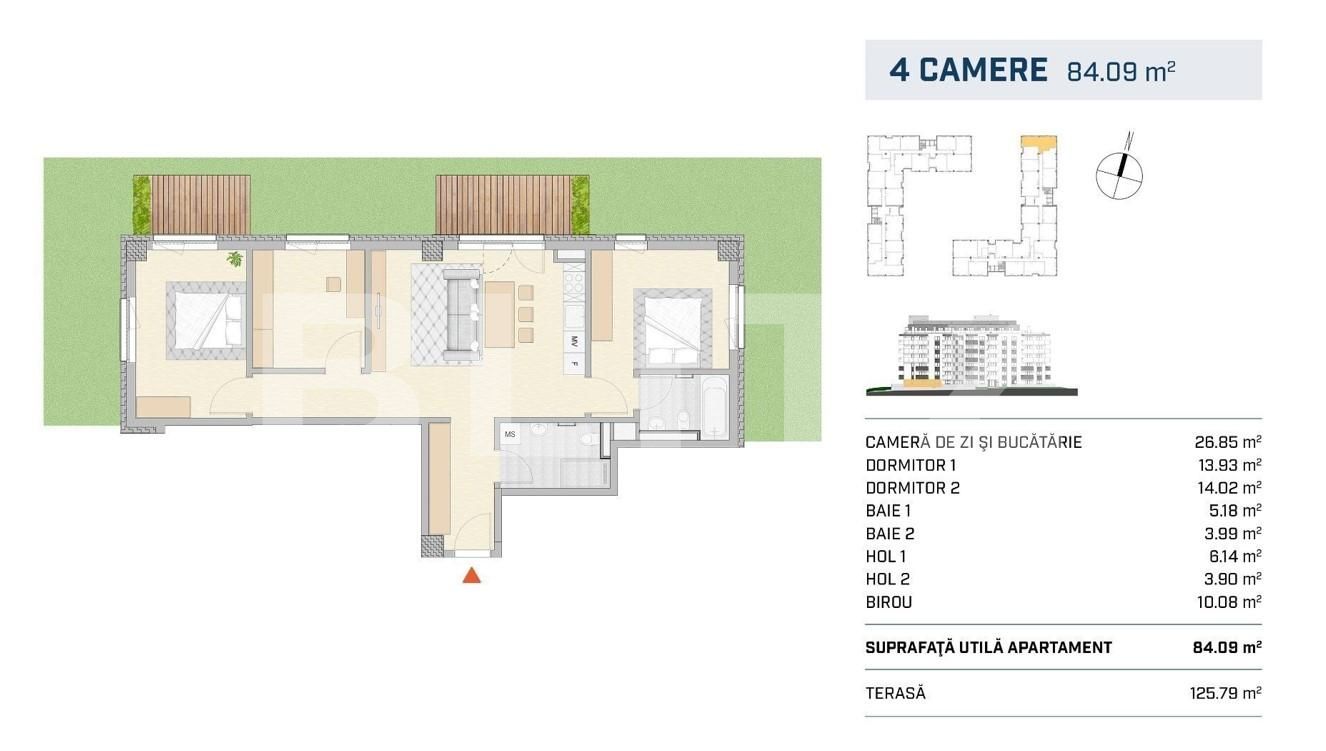 Apartament de vânzare 4 camere Semicentral - 95655AV | BLITZ Cluj-Napoca | Poza1