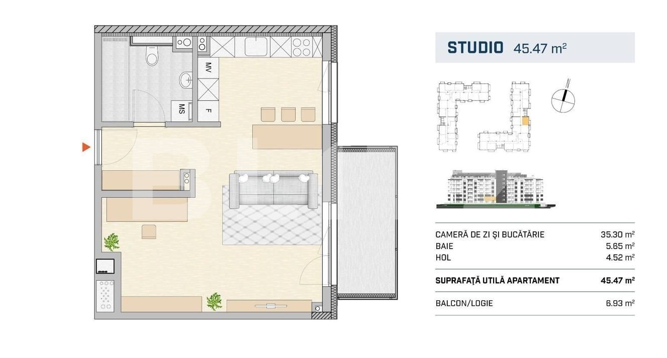 Apartamente 2 camere, finisat, zona Semicentrala 