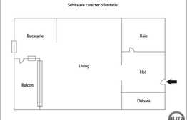 Garsoniera 28 mp, etaj intermediar, zona Mercur