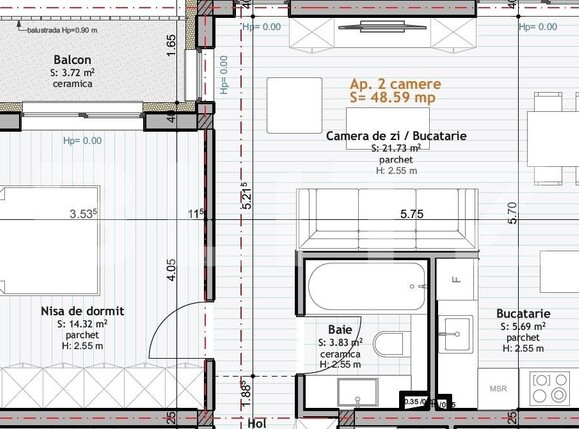 Apartament de vânzare 2 camere Floreşti - 95716AV | BLITZ Cluj-Napoca | Poza1