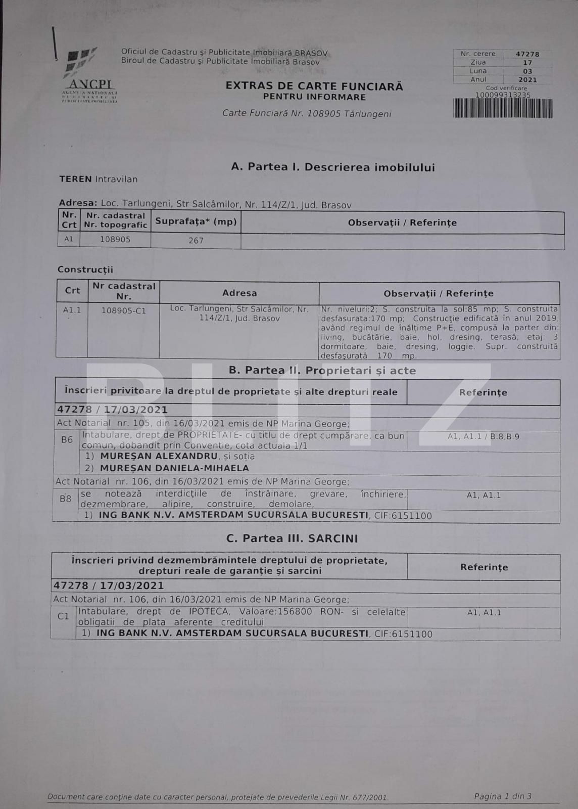 Casa de vânzare 4 camere Tarlungeni - 95752CV | BLITZ Brașov | Poza1