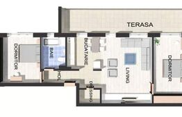 Apartament 3 camere, 78 mp, parcare, zona Vivo