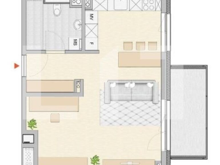 Apartament de vânzare 2 camere Semicentral - 95826AV | BLITZ Cluj-Napoca | Poza1