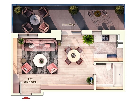 Garsonieră de vânzare Marasti - 95832AV | BLITZ Cluj-Napoca | Poza1