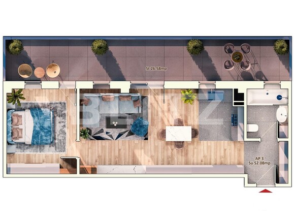 Apartament de vânzare 2 camere Marasti - 95834AV | BLITZ Cluj-Napoca | Poza1