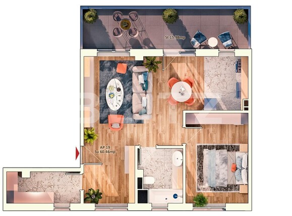 Apartament de vânzare 2 camere Marasti - 95836AV | BLITZ Cluj-Napoca | Poza1