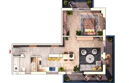 Apartament 2 camere, 62 mp, 16 mp balcon, parcare subterana