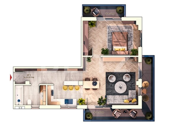 Apartament de vânzare 2 camere Marasti - 95837AV | BLITZ Cluj-Napoca | Poza1