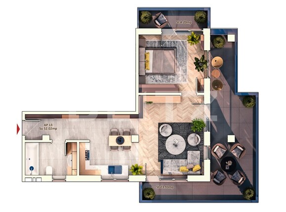 Apartament de vânzare 2 camere Marasti - 95853AV | BLITZ Cluj-Napoca | Poza1