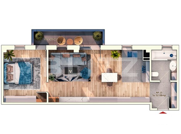 Apartament de vânzare 2 camere Marasti - 95856AV | BLITZ Cluj-Napoca | Poza1