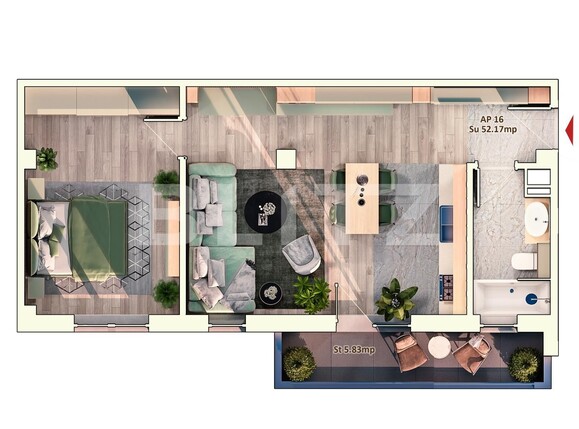 Apartament de vânzare 2 camere Marasti - 95859AV | BLITZ Cluj-Napoca | Poza1