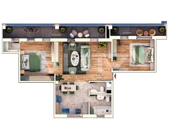 Apartament de vânzare 3 camere Marasti - 95866AV | BLITZ Cluj-Napoca | Poza1