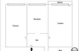 Apartament 2 camere, 48 mp, decomandat, zona Piata Marasti