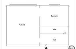 Garsoniera 21 mp, decomandata, etaj intermediar, zona strazii Fabricii de Zahar