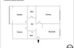 Vanzare apartament cu 3 camere, 78 mp, decomandat, zona BRD Marasti