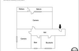 De vanzare 2 camere, decomandate, 53,23 mp, parcare, zona strazii Traian!