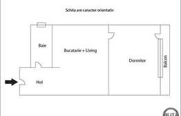 Vanzare apartament 2 camere, 34 mp! Zona strazii Avram Iancu!