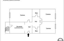Vanzare 3 camere, decomandat, 67 mp utili, zona Dambovitei, renovat, cu boxa