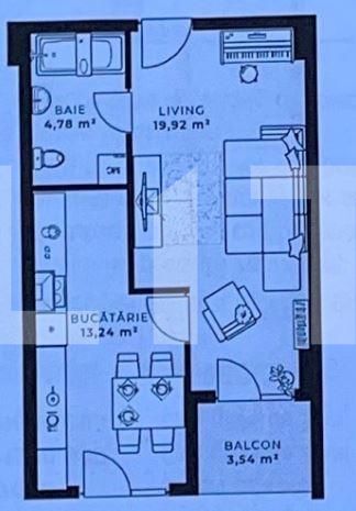 Garsonieră de vânzare Gheorgheni - 96316AV | BLITZ Cluj-Napoca | Poza4